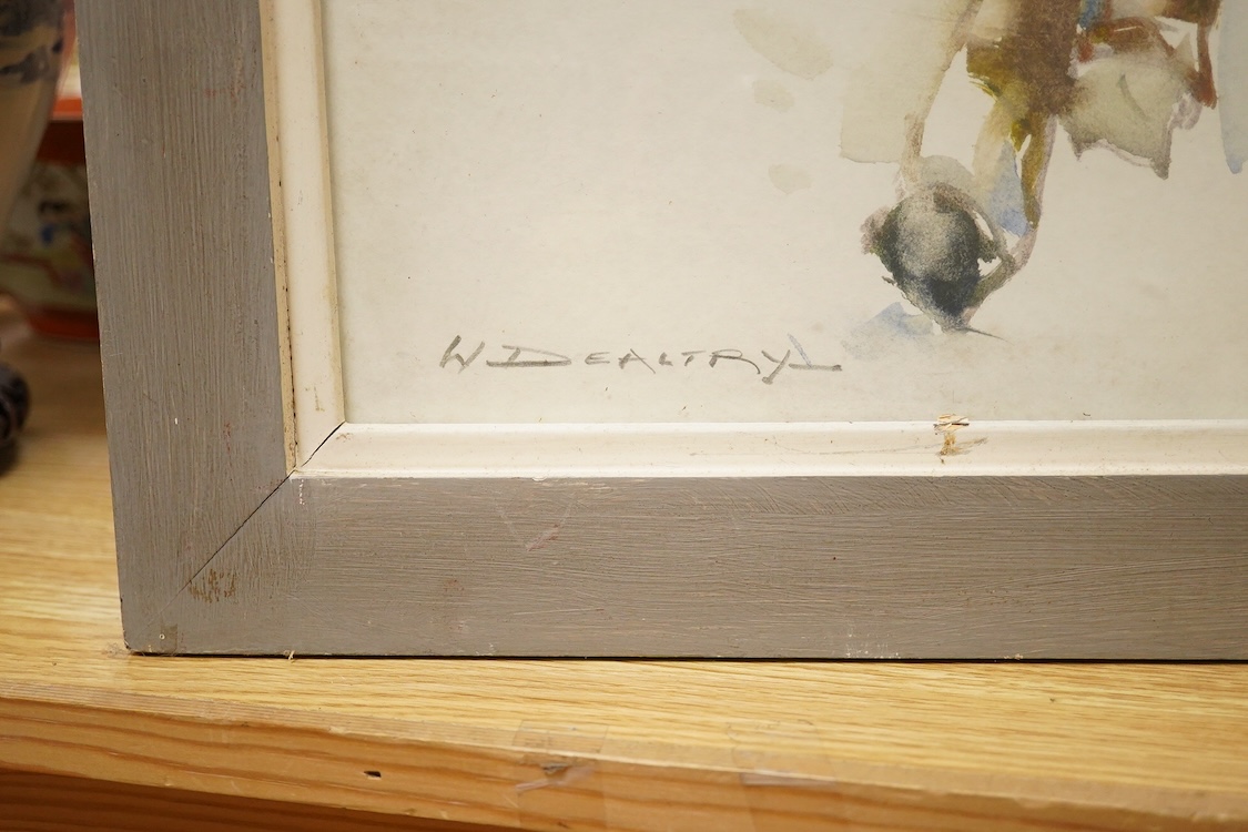 William Dealtry (1915-2007), ‘Winter Magic’, signed, Brian Sinfield label verso, watercolour, 34 x 44cm